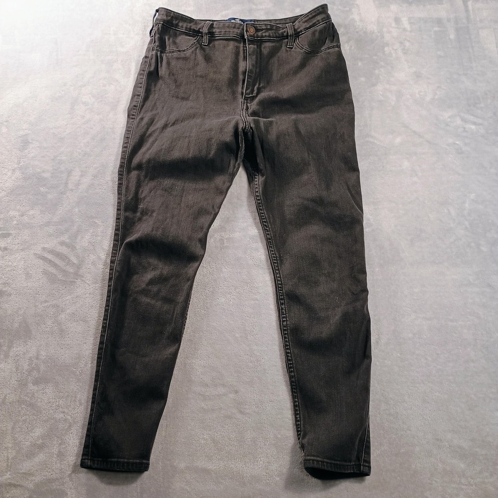 Hollister‎ Juniors 15R Gray High Rise Jegging Jeans 32x27 Stretch Denim